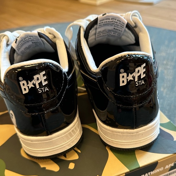 ABathing Ape Bape Sta Low color Black size 9 - Picture 9 of 16